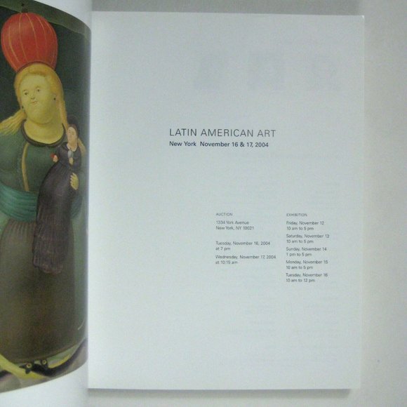 Sothebys Auction Catalog 2004 NY Latin American Art N08030 Careno Rendon - Picture 2 of 8